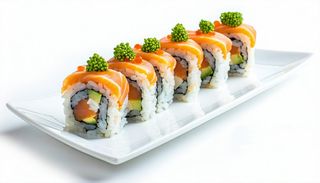 U25. Uramaki salmone crudo con Philadelphia