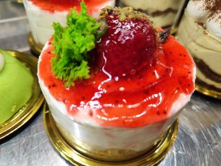 Monoporzione torta cheesecake