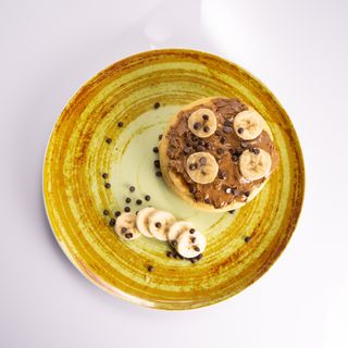 Panqueca de Manteiga de Amendoim e Banana