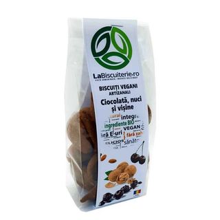 Biscuiti vegani la biscuiterie ciocolata si visine
