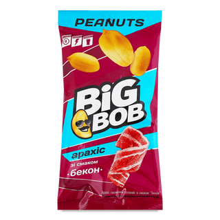 Арахіс Big Bob смажений зі смаком бекону (60г)