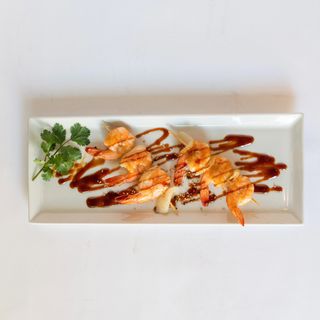 Pinchos de Langostinos Teriyaki