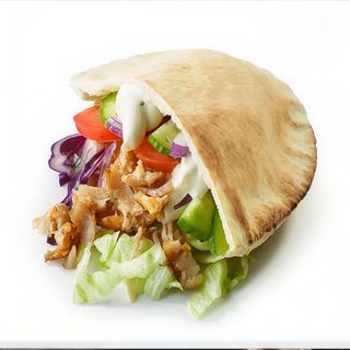 Pita con carne mixto