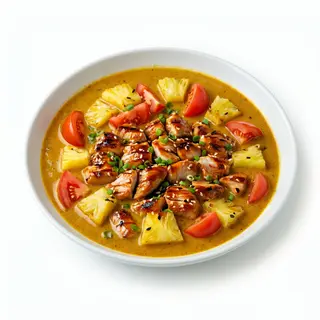 Pollo Tikka Con Piña