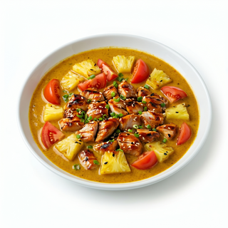Pollo Tikka Con Piña