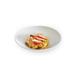 Revuelto de jamón serrano y queso fresco