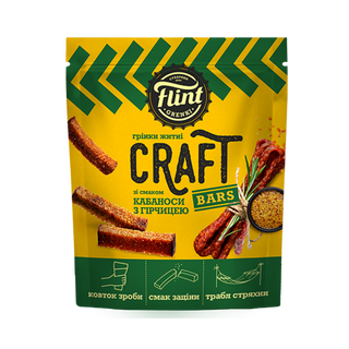 Сухарі Flint Craft Кабаносі З Гірчицею 100г
