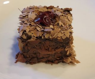 Cherry and chocolate cake