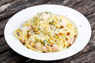 Spaghetti Saumon Fumé