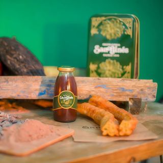 Chocolate con 2 porras