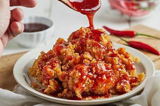 Pollo fritto in salsa agropiccante