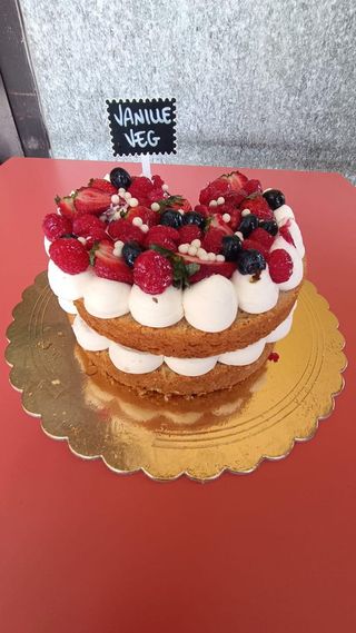 Fetta di torta vegana