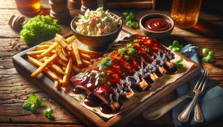 Scaricica de porc cu sos barbeque