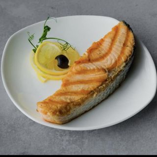 Стэйк из семги на гриле