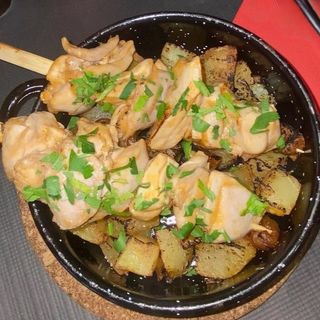 Plato de shish taouk