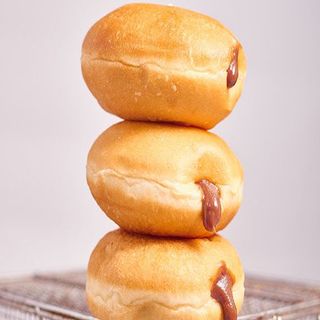 Milk chocolate doughnut