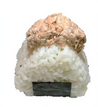 45A.Onigiri De Salmón Cocido Queso Aguacate Y Sésamo (1 Pza.)
