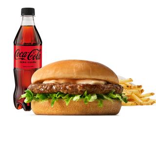 Hamburger w zestawie