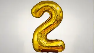 Balon foliowy 92cm złoty 2