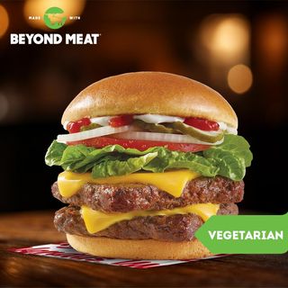 ორმაგი ვენდის ფლენთ ბურგერი ყველით