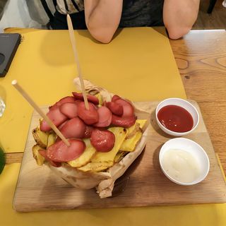 Patatine con wurstel