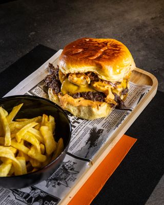 Hamburguesa clásica doble