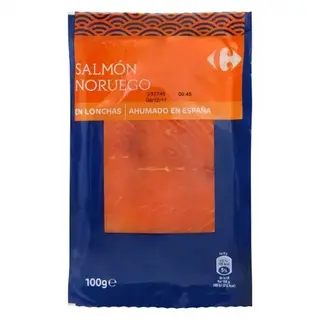 Salmón Ahumado Noruego Carrefour 100 Gr.