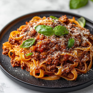 Tagliatelles Spaghetti Viande Hachée