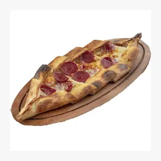 Pide con salame e uova