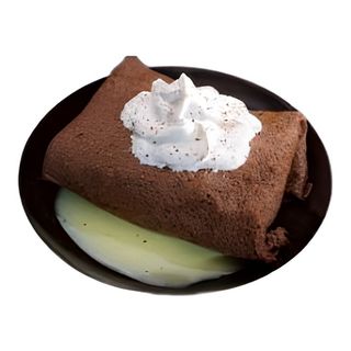 Crna palačinka u vanilija kremi