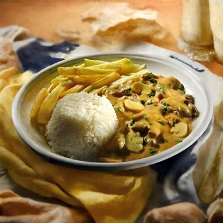 1/2 Dose Bifinhos de Peru com Cogumelos e Natas