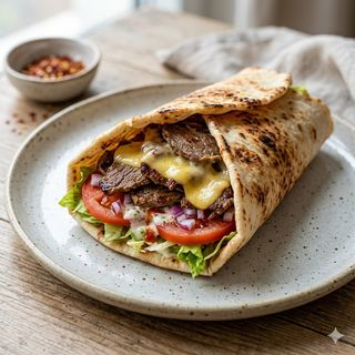 Döner Kebab De Ternera Con Queso