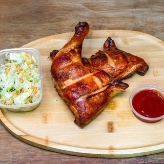 Zestaw 3 ćwiartka kurczaka surówka sos