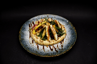 Hummus cu Halloumi si legume Coapte