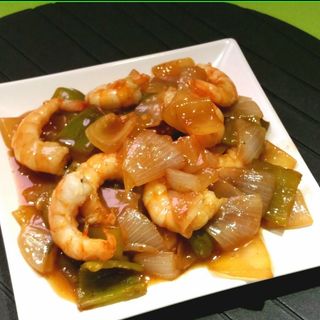Gambas Con Salsa De Ostras
