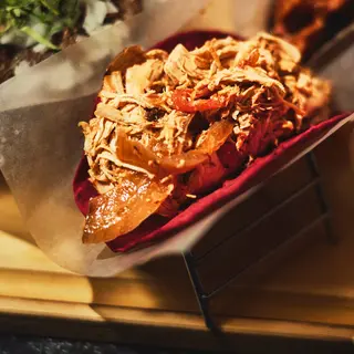3 TACŌS DE TINGA DE POLLO