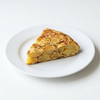 Tapa De Tortilla De Patatas con Pan Tomate