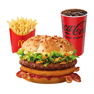 McZestaw Burger Drwala z Żurawiną 