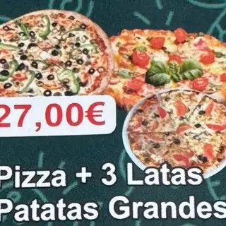 Menú Pizzas (3 Uds.) Y Refrescos (3 Uds.)