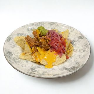 Nachos con pico de gallo