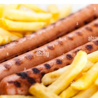 Wustel grigliati con patate + bibita in lattina 