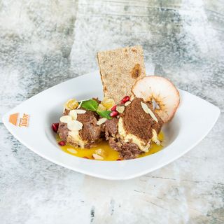 Somloi cu sos de ananas si portocala