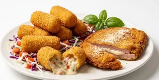 Plato De Croquetas Y San Jacobo