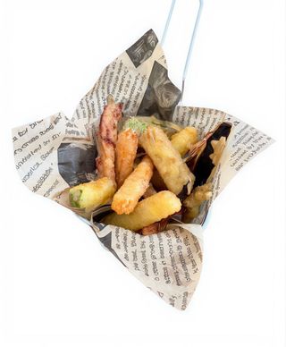 Mezcla de verduras en tempura