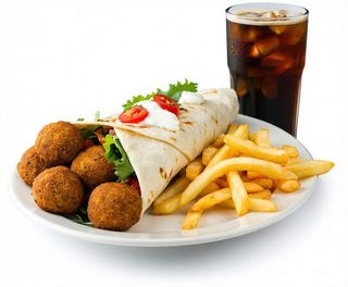 Durum + Falafel + Patatas + Bebida