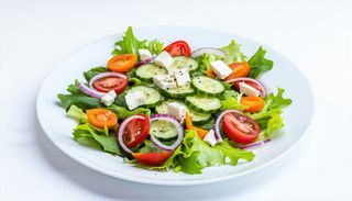 Salată mixtă cu brânză