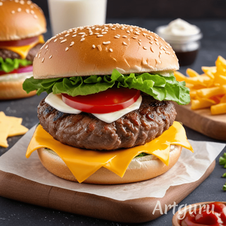 Hamburguesa cheese burguer