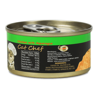 Корм для котів Cat Chef м'ясо курки зі спаржею (80г)