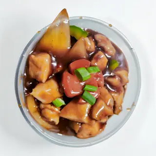 921. Pollo con salsa picante SIN VERDURAS