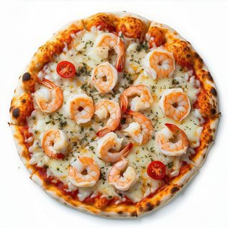 Pizza Gambas Y Cebolla